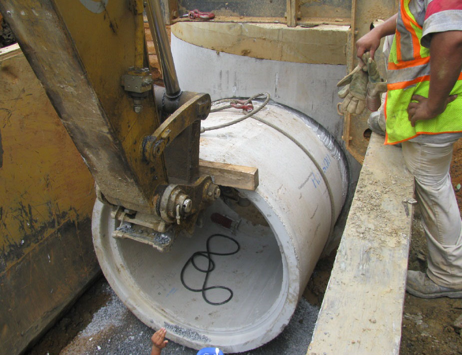 Pushing the Concrete Pipe Home into an A•LOK Premium